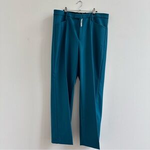 Banana Republic Teal Straight-Leg Dress Pants